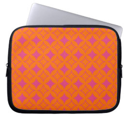 Roze en oranje schilfers laptop sleeve
