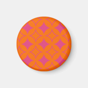 Roze en oranje schilfers magneet