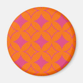 Roze en oranje shippo magneet