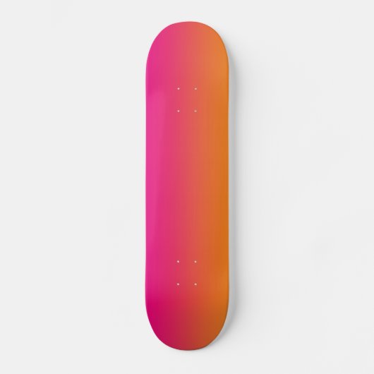 Roze en Oranje Skateboard (Voorkant)