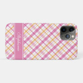 Roze en Oranje speldenpatroon Case-Mate iPhone Case (Achterkant (horizontaal))