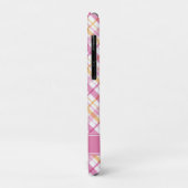 Roze en Oranje speldenpatroon Case-Mate iPhone Case (Achterkant/links)