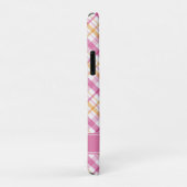 Roze en Oranje speldenpatroon Case-Mate iPhone Case (Achterkant/rechts)