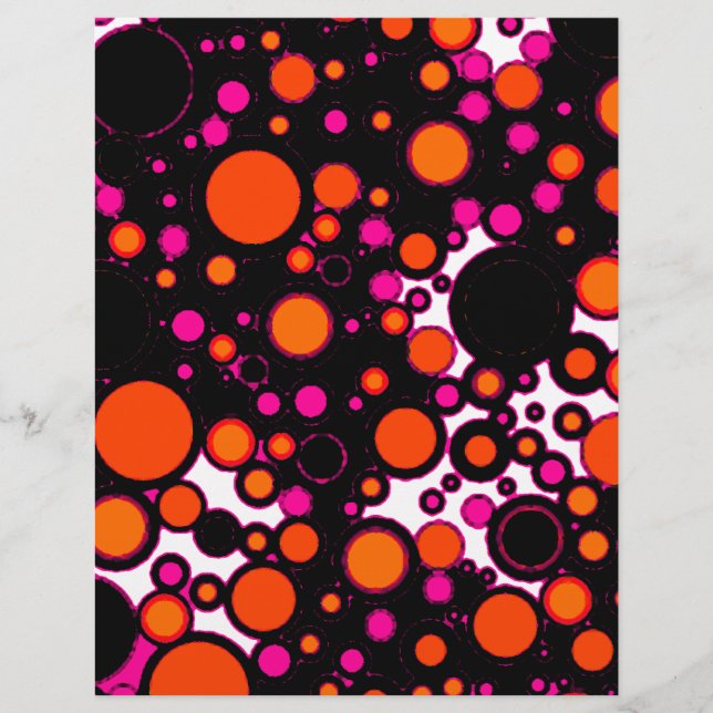 Roze en oranje stip (Voorkant)
