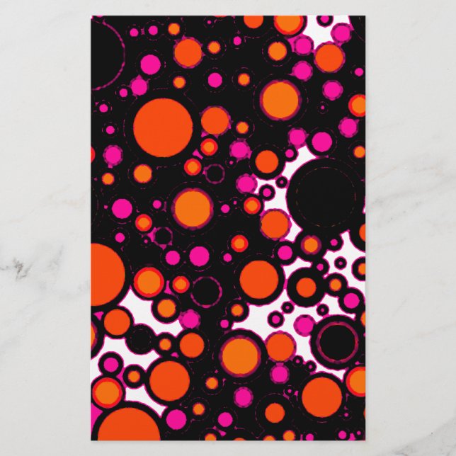 Roze en oranje stippen (Voorkant)