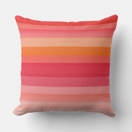 Roze en oranje strepen kussen