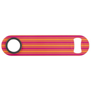 Roze en oranje strepen van snoep speed flessenopener