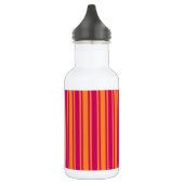 Roze en oranje strepen van snoep waterfles  (Links)