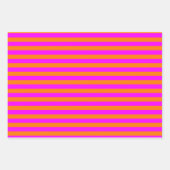 Roze en Oranje stripe set van Inpakpapier Vel (Voorkant)