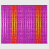 Roze en Oranje, strips en speldenband Cadeaupapier (Vlak)