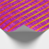 Roze en Oranje, strips en speldenband Cadeaupapier (Hoek)