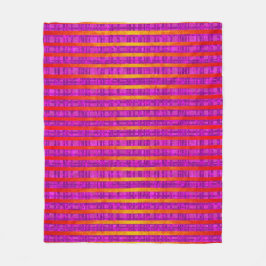 Roze en Oranje, strips en speldenband Fleece Deken