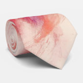 Roze en Oranje Stropdas (Opgerold)