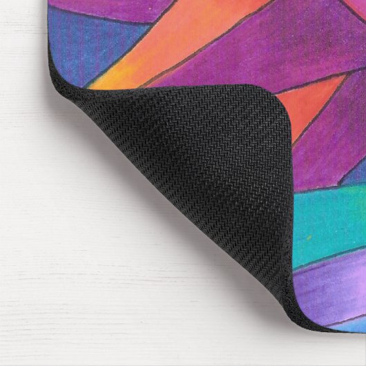 Roze en Oranje Sun Mousepad Muismat (Hoek)