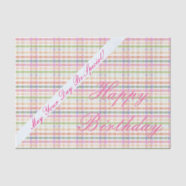 Roze en Oranje Tissuepapier