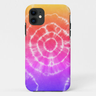 Roze en oranje trendy stropdas-kleurstofpatroon Case-Mate iPhone case
