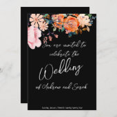 Roze en Oranje uitnodiging tot het indienen van pr (Voorkant / Achterkant)