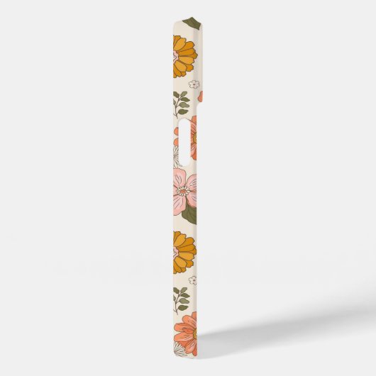 Roze en Oranje ventilatorpatroon Case-Mate iPhone Case (Achterkant / Rechts)