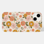 Roze en Oranje ventilatorpatroon Case-Mate iPhone Case (Achterkant (horizontaal))