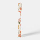 Roze en Oranje ventilatorpatroon iPhone Hoesje (Rechterkant)