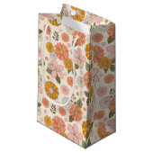 Roze en Oranje ventilatorpatroon Klein Cadeauzakje (Voorkant Gekanteld)