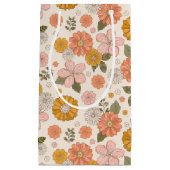 Roze en Oranje ventilatorpatroon Klein Cadeauzakje (Voorkant)