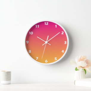 Roze en oranje verloop
