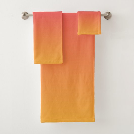 Roze en oranje verloop bad handdoek (Insitu)