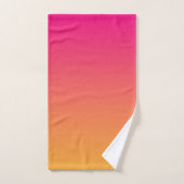 Roze en oranje verloop bad handdoek (Handdoek)