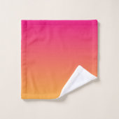 Roze en oranje verloop bad handdoek (Wasdoekje)