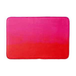 Roze en oranje verloop badmat
