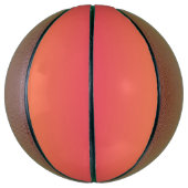 Roze en oranje verloop basketbal (Verticaal)