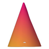 Roze en oranje verloop feesthoedjes (Rechts)