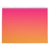 Roze en oranje verloop kalender (Hoes)