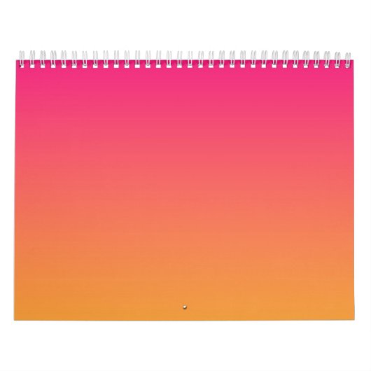 Roze en oranje verloop kalender (Hoes)