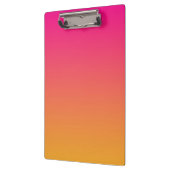 Roze en oranje verloop klembord (Links)