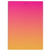 Roze en oranje verloop klembord (Achterkant)