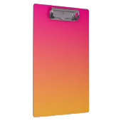Roze en oranje verloop klembord (Rechts)