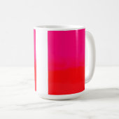 Roze en oranje verloop  koffiemok (Voorkant rechts)