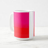 Roze en oranje verloop  koffiemok (Voorkant links)