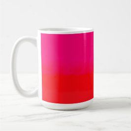Roze en oranje verloop koffiemok