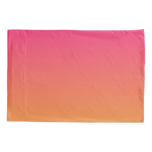 Roze en oranje verloop kussensloop (Achterkant)