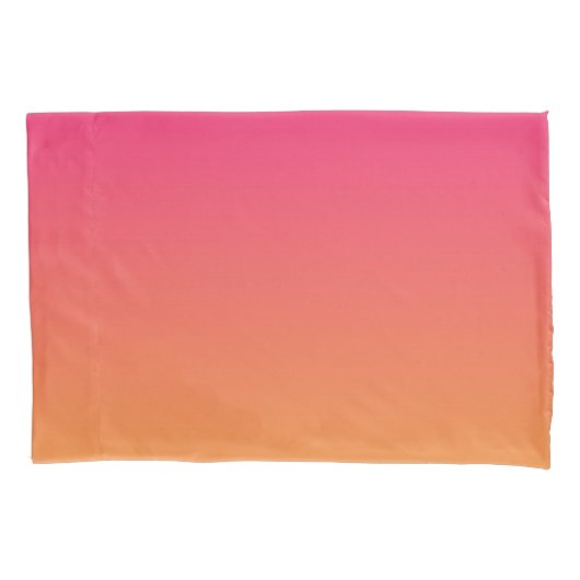 Roze en oranje verloop kussensloop (Voorkant)