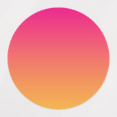 Roze en oranje verloop labels (Design 2)