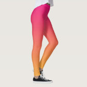 Roze en oranje verloop leggings (Rechts)