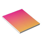 Roze en oranje verloop notitieblok (Schuin)