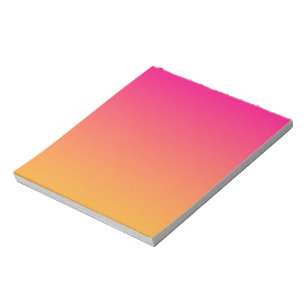 Roze en oranje verloop notitieblok