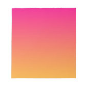 Roze en oranje verloop notitieblok (Voorkant)