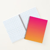 Roze en oranje verloop notitieboek (Binnen)