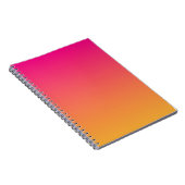 Roze en oranje verloop notitieboek (Rechterzijde)